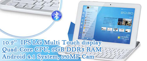 10.1'' multi touchscreen Quad-Core Bluetooth Android Tablet computer