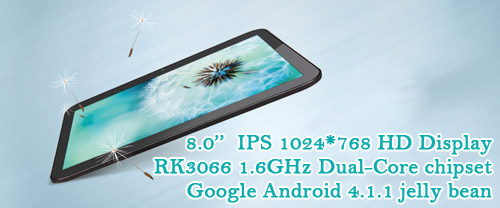 Sanei N86 Dual-Core 8.0'' Android 4.1 tablet computer WIFI 3G 3D