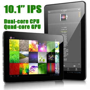 10.1'' IPS Android 4.1 JB 1.6GHz Dual-Core tablet Cube U30GT WiFi Bluetooth front rear cameras