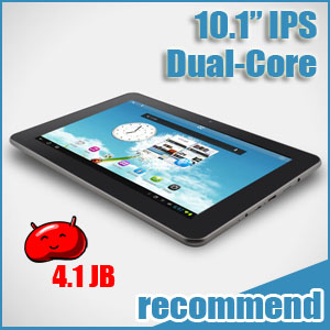 10.1 inch Tablet Android 4.1 IPS Sanei N10 Ampe A10 Dual-Core with GIFTS PACK