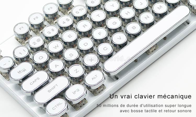 Le clavier mécanique de jeu G87 peut durer jusqu'à 50 millions de frappes