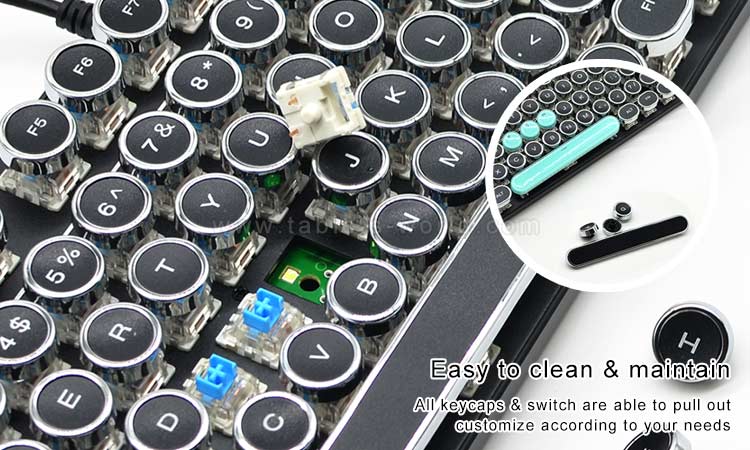 Every Keycap in this Real Mechanical Keyboard is able to remove and replace