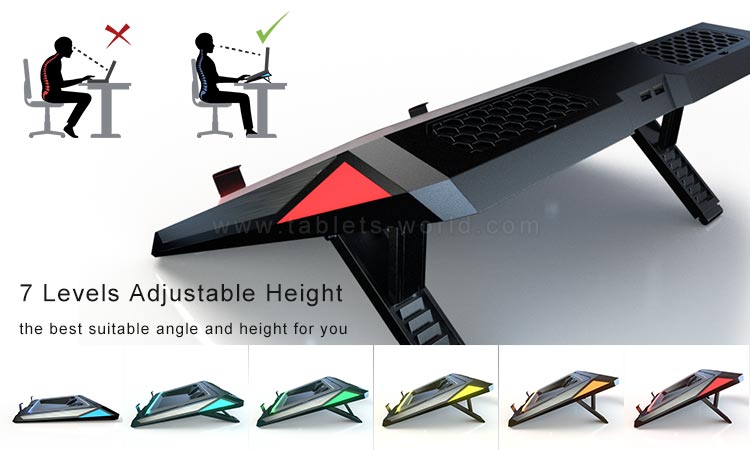 GT300 cooling stand supports up to 7 levels height angle