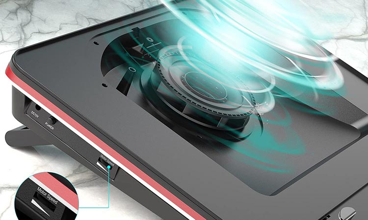 GT500 V2 laptop cooling pad supports infinitely variable speed from 0 to 5000RPM