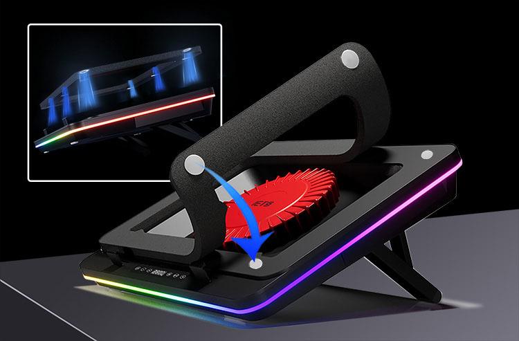 GT600 uses the same sealing foam as the GT500 series laptop cooling pads