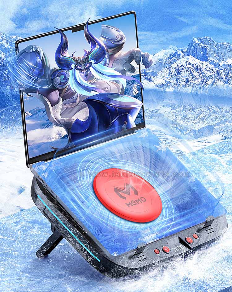 MEMO FL08 Turbo Fan Gaming Laptop Advanced Cooling Base