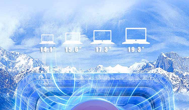 MEMO FL08 is compatible for 14 to 19.3 inches laptops