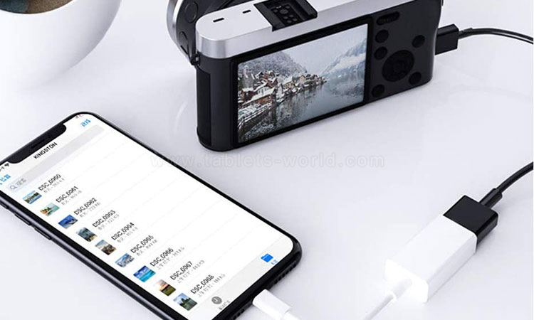 otg cable for tablet computer and smartphone to connect to usb devices