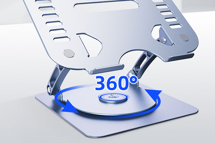 360 rotatable base in the S600 laptop stand allows you to share content with others easily
