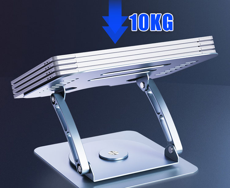 S600 laptop stand is durable and solid with aluminum alloy material