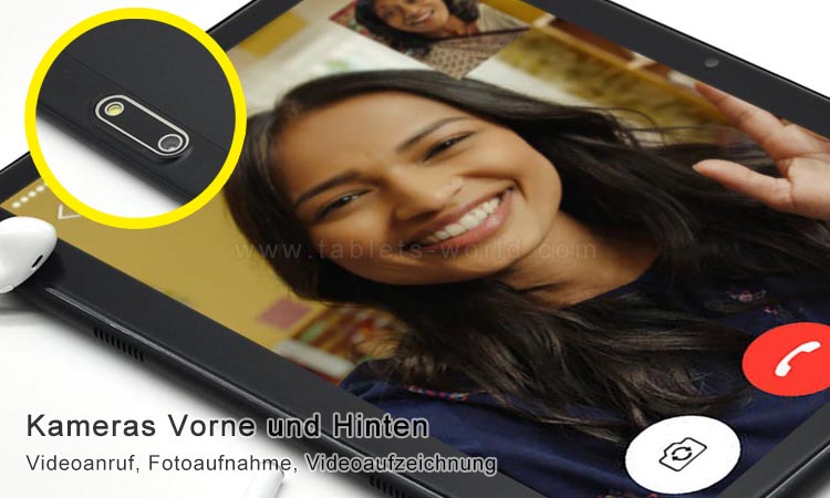 T10 3G MID verfügt über zwei Kameras vorne und hinten für Videoanrufe , Fotografieren, Online-Chatten 