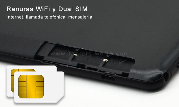 T10 es una tableta inalámbrica wifi y también una tableta de teléfono 3G que acepta tarjeta SIM 