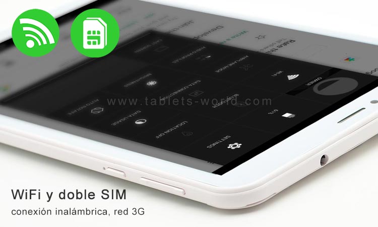 La tableta T8 Tab de 8 pulgadas no solo admite wifi sino que también tiene 2 ranuras para tarjetas SIM 