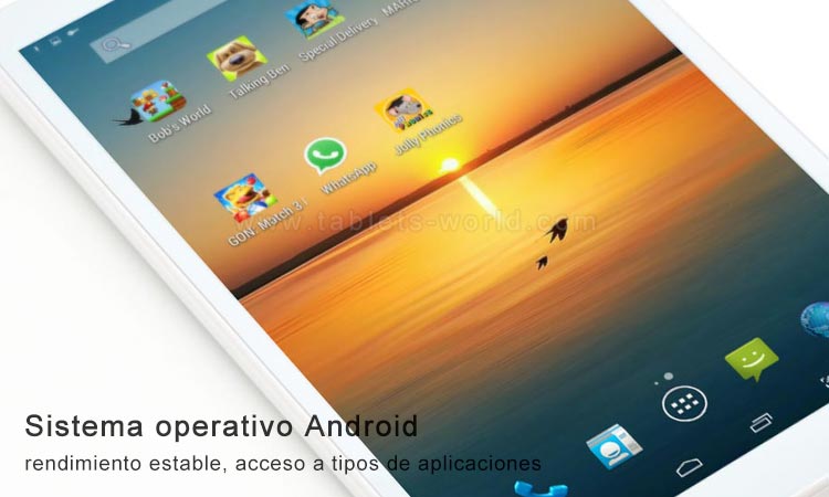 T8 Tab 8in está ejecutando el sistema operativo estable Google Android 4.4 KitKat