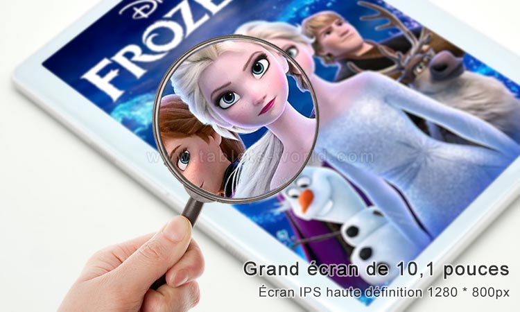 Tab Enfants K10 a un écran tactile HD IPS de 10,1 pouces 1280 * 800px 