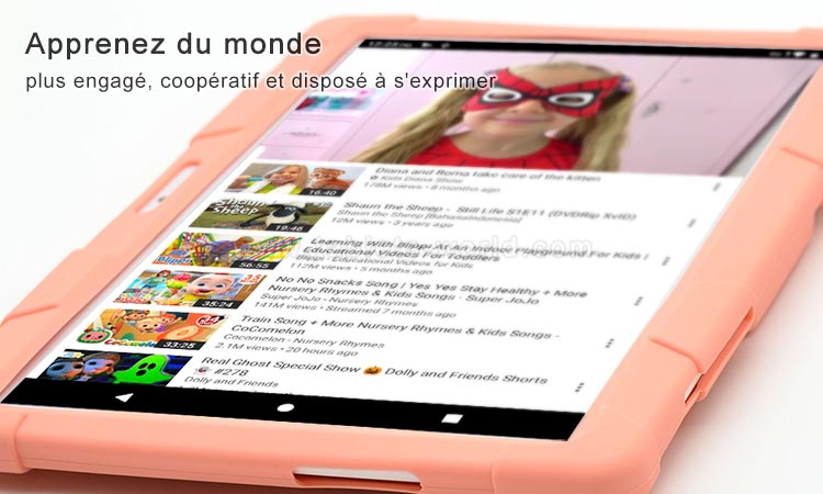 K10 est une bonne tablette pour que les enfants jouent, apprennent, explorez le monde en ligne 