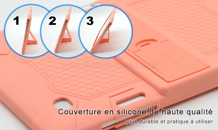 Tab Enfants K10 est livré avec une coque en silicone anti-poussière et anti-chute 