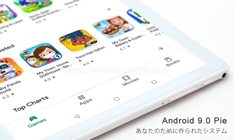 T10 3G MID run Google Android 9 Pieオペレーティングシステム