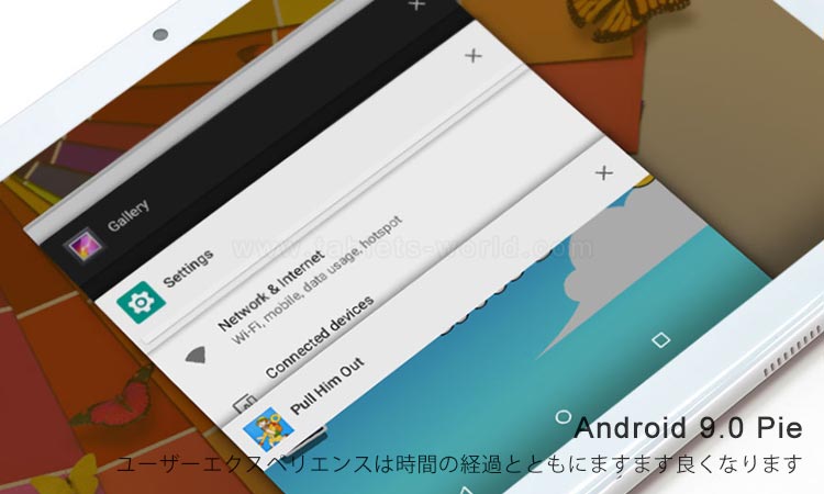 Android 9 Pie OS 10.1インチタブレットコンピューター4GデュアルSIM 