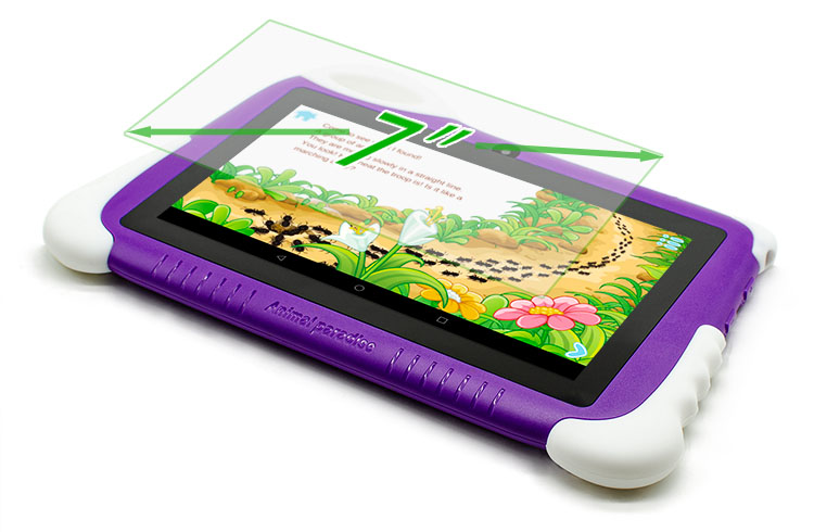 Joy Tab 7in kids tablet has a perfect size for young children's little hands