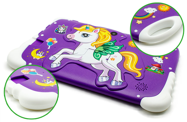 There is a rubbery kid-proof case on Joy Tab 7 kids tablet