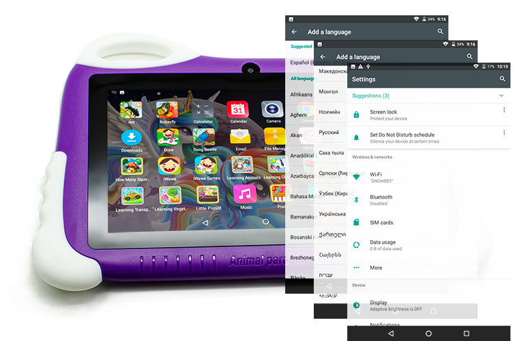 Joy Tab is easy to use for young children ages from 3 to 8