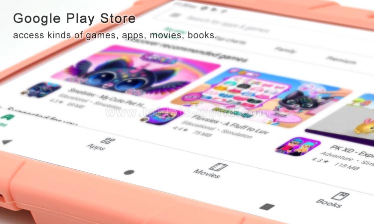 K10 Kids Tab has Play Store pre-installed to download kinds of apps
