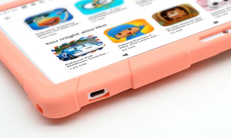 K10 Kids Tab 10.1 inch Google Android 10.0 Tablet Computer with Silicone Cover