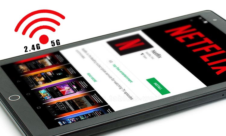 M8 wireless tablet supports 2.4G and 5G dual band Wifi signals