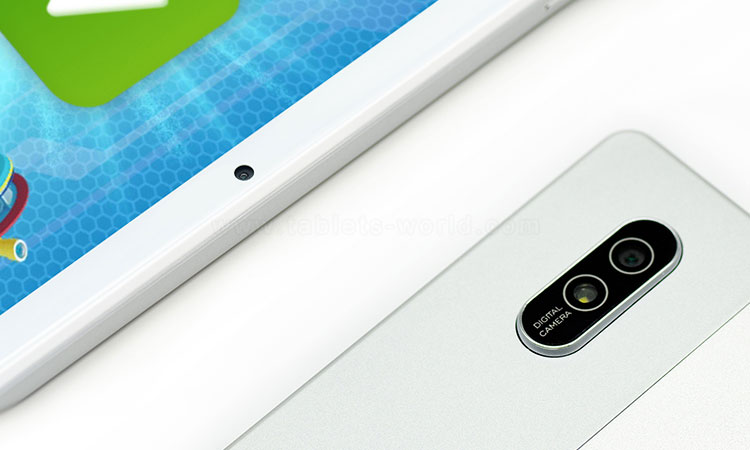 Max10 tablet pc has a front 5MP and a rear 13MP cameras to make phone calls easily