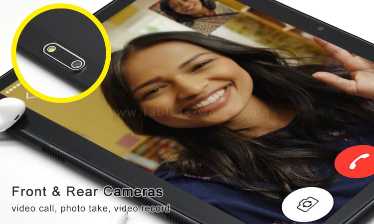 T10 3G MID has front and rear two cameras for video calling, photo taking, online chatting