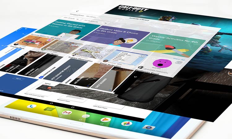 T106 Android tablet supports zoom, fitness & health, Seasaw class, Microsoft Office etc kinds of apps