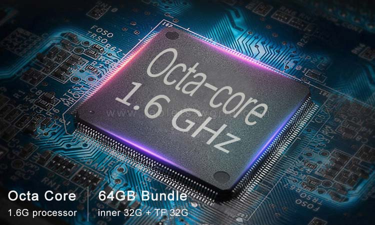 Octa core cpu ensures the tablet to have fluent operating experience