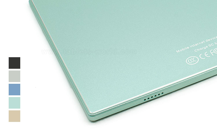 X9 4G tablet uses one-piece metal back cover with 5 colors